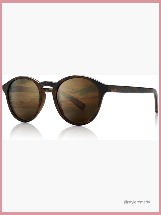 Polarized Round Sunglasses with TR90 Frame UV400 Protection main image 6